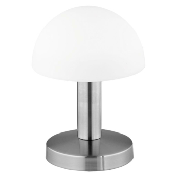 Tischleuchte FYNN 1 x E14, Metall Nickel matt, Glas...