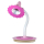 Tischleuchte 1 x E14-R50, Motiv Blüte, Holz rosa