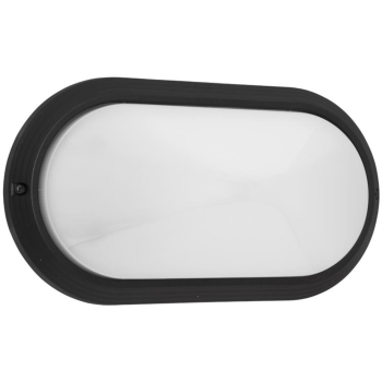 Außenwandleuchte schwarz/opal, IP65, 1 x E27, Ivela