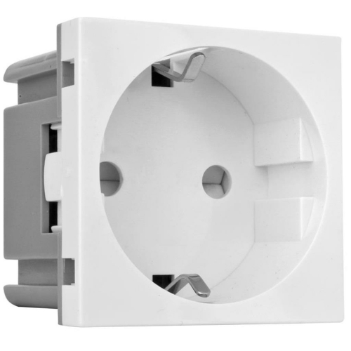 Modul-Einsatz Steckdose für Bodensteckdose, reinweiß - Lampen, Leucht