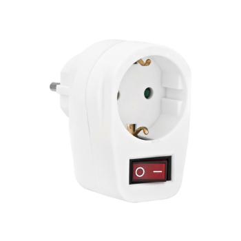 Schutzkontakt Zwischenstecker mit Kontrollschalter, 16A,...