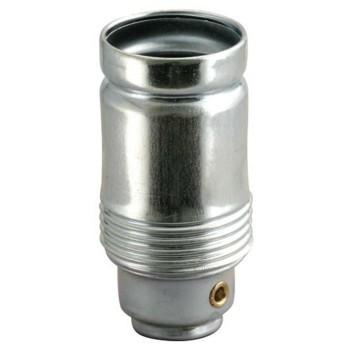 Metallfassung, E14, verzinkt, ohne Außengewinde