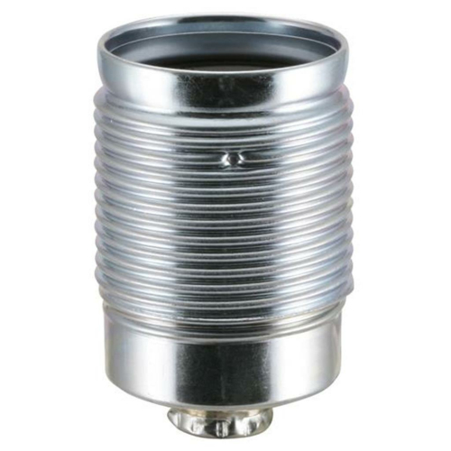 Metallfassung, E27, verzinkt, mit Außengewinde