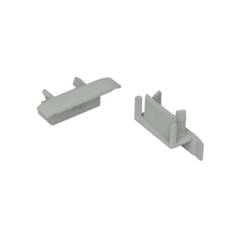 Endkappe für U-Profil mit Kragen, B 16/24 mm, Ledissimo