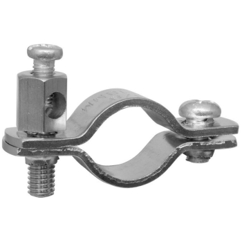 Erdungsrohrschelle, 3/8 Zoll, Kupferband Nickel