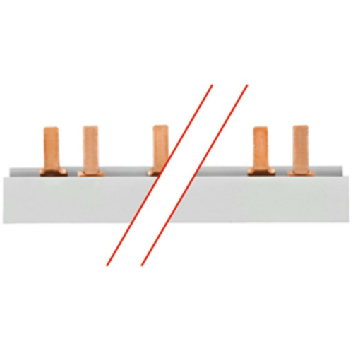 ABB Phasenschiene, 16², Stiftausführung, 19 x 3 TE für LS-Schalter