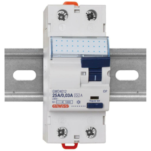 Gewiss FI-Schutzschalter, 25A, 2-polig, 0,03 A