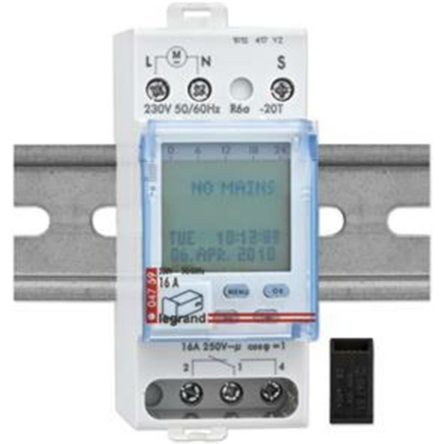Legrand Einbauschaltuhr, ALPHA REX DY21 mit Tages-, Wochen- und Jahresprogramm