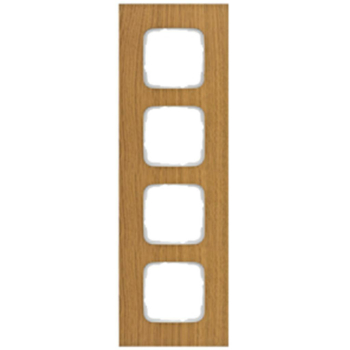 Abdeckrahmen, 4-fach, Holz Eiche, Klein SI®