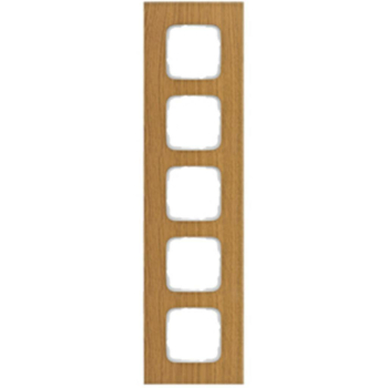 Abdeckrahmen, 5-fach, Holz Eiche, Klein SI®