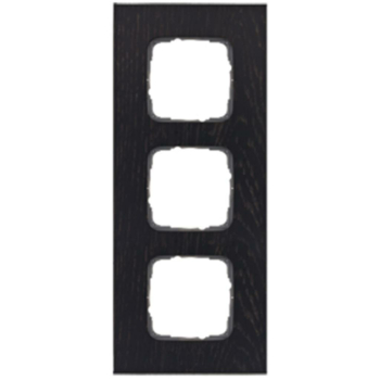 Abdeckrahmen, 3-fach, Holz Eiche Wenge, Klein SI®