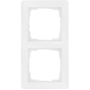 Gira System 55 Abdeckrahmen 2-fach, reinweiß