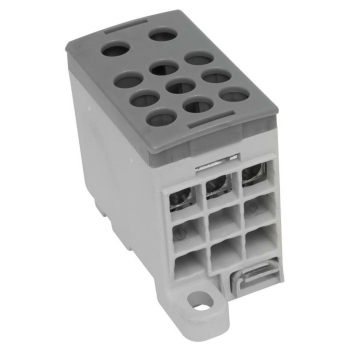 Phasenverteilerblock, 125A, 2 Eingänge, 9 Ausgänge,...
