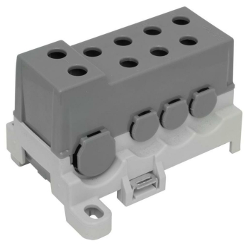 Phasenverteilerblock, 250A, 2 Eingänge, 7...