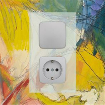 Abdeckrahmen, 2-fach, Glas klar, Klein SI®
