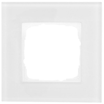 Abdeckrahmen, 1-fach, Glas klar, Klein K55