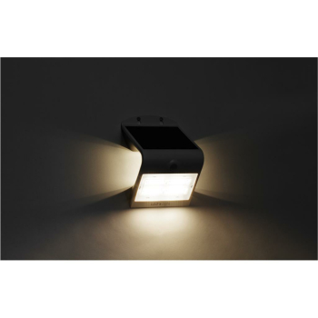 Solar-Außenwandstrahler, LED 3W und 0,2W, LEDs light