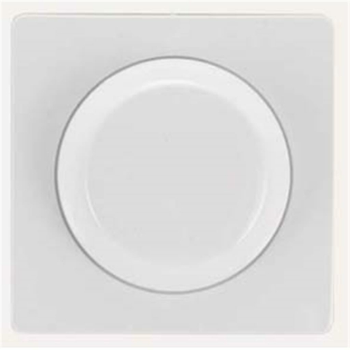 Dimmerabdeckung für Dreh- und Druckdimmer reinweiß, 50 x 50 mm