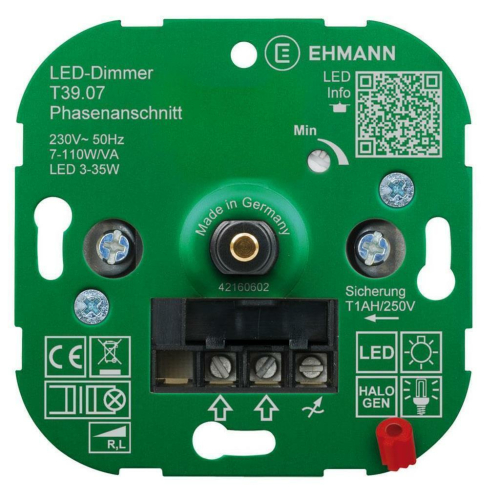 UP Dimmereinsatz, Phasenanschnitt, 7-110W LED 3-35W