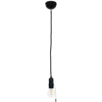 Pendelleuchte Porzellan/Bakelit, schwarz 1 x E27