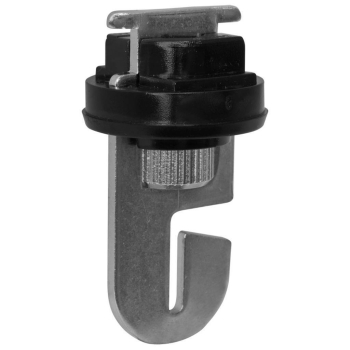 Deckenhaken mit Schienenadapter, schwarz