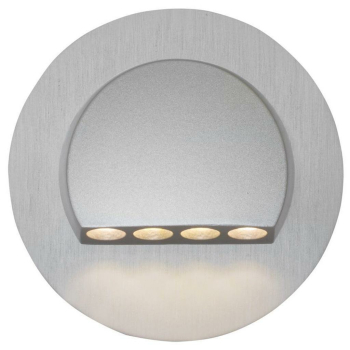 Wand- und Treppeneinbauleuchte RUBI rund, aluminium,...