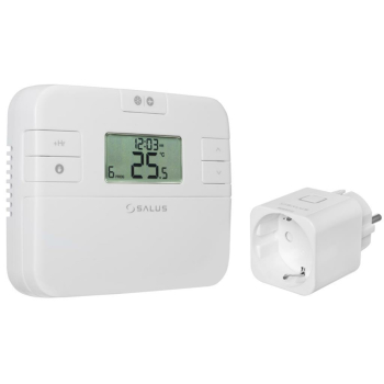 Funk-Raumthermostat mit Steckdosenadapter, weiß