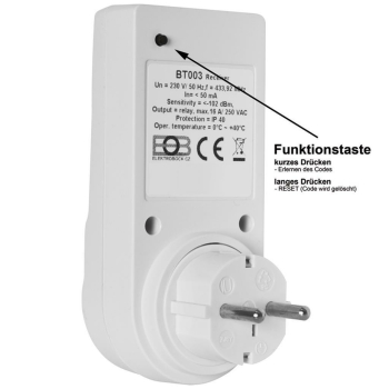 Funkempfänger Steckeradapter für Raumthermostat...