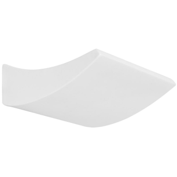 Wandleuchte aus Gips gebogen, 1 x G9, Belfiore