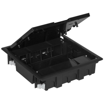 Bodeneinbaudose mit Klappdeckel für 8 Module 45 x 45...
