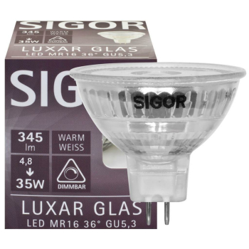 Sigor Reflektorlampe LED GU5,3/12 V/5W, 345lm, 2700K