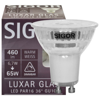 Sigor Reflektorlampe LED GU10/230 V/7,4W, 460lm, 2700K