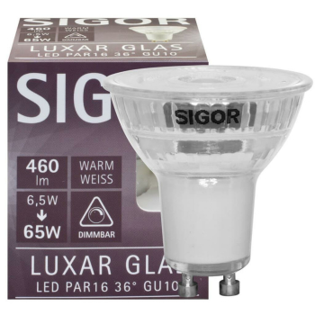 Reflektorlampe PAR16 LUXAR, LED GU10/7,4W/460 lm, 3000K,...