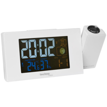 Projektionswecker mit Funkuhrwerk, FARBIGE LCD-Anzeige