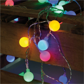 Partylichterkette, 50 x LED bunt, Länge 7,35 m