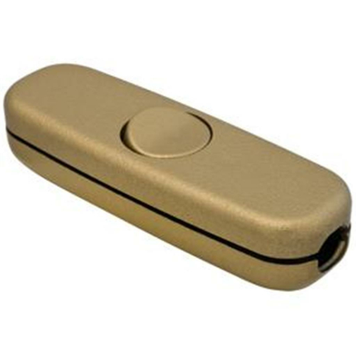 Schnurschalter, 3(2)A, 1-polig, gold
