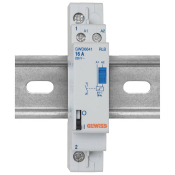 Gewiss Stromstoßschalter, 16A, 8V/AC, 1...