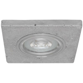 Einbauleuchte eckig, Beton grau1 x GU10