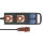PCE CEE-Blockverteiler, Vollgummi, 4 Steckdosen,