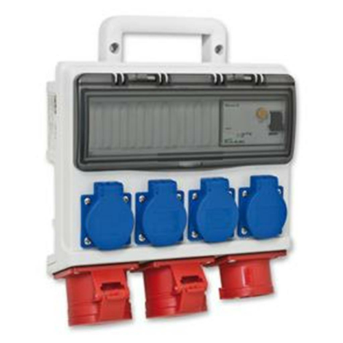 PCE Mobilverteiler, 4 x Schutzkontakt, 2 x CEE,