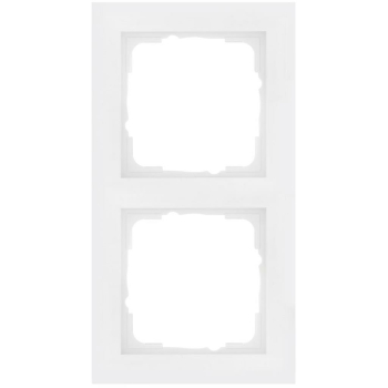 Abdeckrahmen, 2-fach, System 55, E2, reinweiß