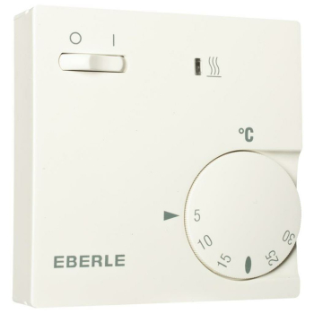 Eberle Raumthermostat mit Schalter, reinweiß RTR-E 6202