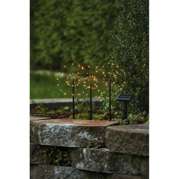 LED Solarstäbe 3er-Set FIREWORK jeweils 30...