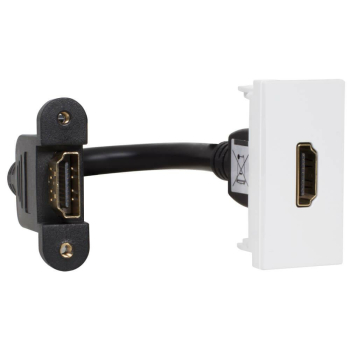 Modul-Einsatz 1 x HDMI-Buchse, reinweiß