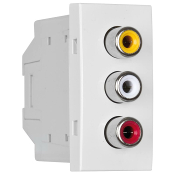 Modul-Einsatz 3 x Chinch Video & Audio L+R,...