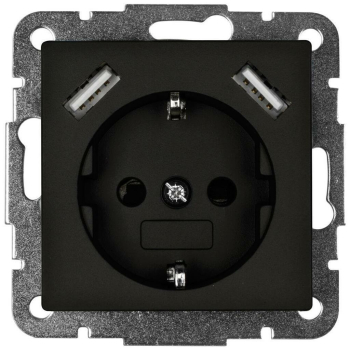 Kombi-Steckdose 2 x USB-Ausgang 5V/max. 2,8A...