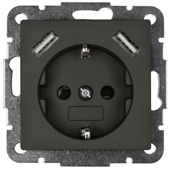 Kombi-Steckdose 2 x USB-Ausgang 5V/max. 2,8A...