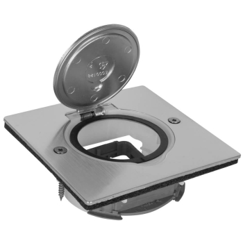 Boden- und Wandeinbaudose PLATINUM mit beleuchtbarem...