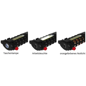 LED Taschenlampe mit Nothammer und Gurtmesser