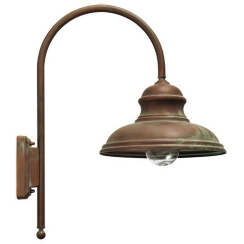 Moretti Außenwandleuchte 1 x E27/52W, Altmessingguss patiniert 1734.T.AR